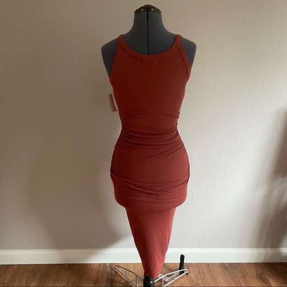NWT Treasure and Bond Rust Brown Tank Dress - Picture 6 of 7